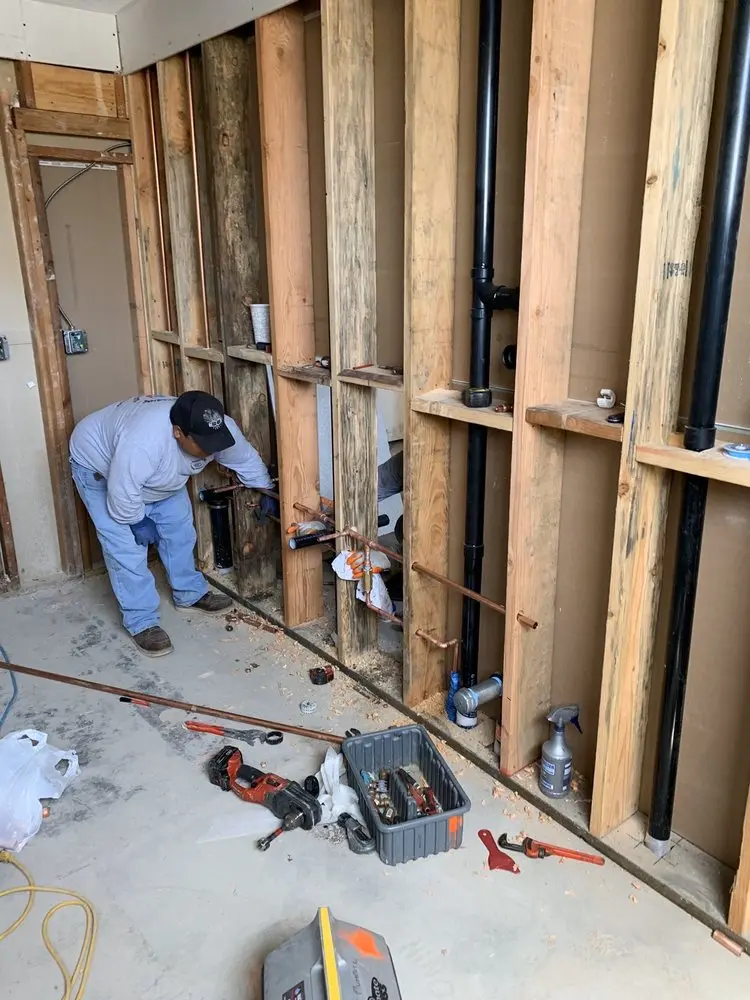 Commercial rough-in plumbing for Water Heater Replacement in Fountainebleau